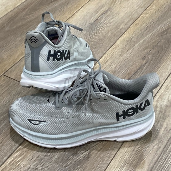 Hoka Other - NWOB HOKA Clifton 9 Running Harbor Mist / Black Men’s Sz 9.5
